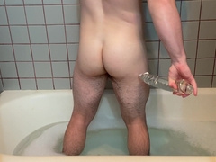 Twunk Plumbs Himself with Dual-Completed Glass Faux-cock