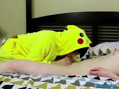 Nasty twinks sensual fuck session in their bedroom