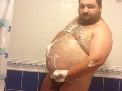 Chubby bear shower clip
