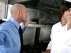 Restaurant workers Dempsey Stearns and Coby Mitchell fuck hard