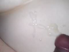 cum on wife's belly