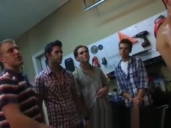 Frat bros make 3 young queer fight with their cocks