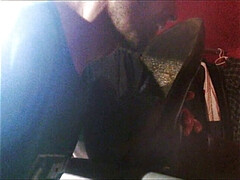 Licking riding boots