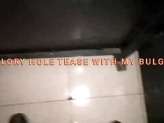 Showing bulge in glory hole at bar