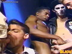 Classic killer homo deep throating cock and receiving it anally