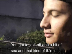 Straight Latino turns gay with his big dick gay friend