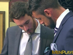 Rough ass pounding by businessman Charlie Cherry and Massimo Piano