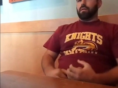 Bearded Bro Public Jerk Off in A Coffee Shop 11