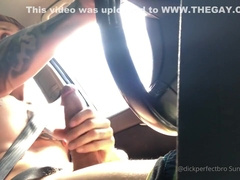 Big Cock Wank In Car