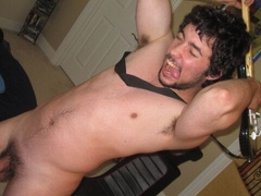 Hunky solo guy David West playing with his meat