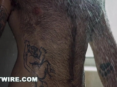 GAYWIRE - Deviant Step Sonny Witnessing Atlas Grant Bathroom, Gets Caught And Pounded Moist