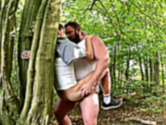 Hunk bear, getting off, homosexual