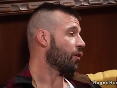 Gay Blowjob And Anal Sex On Sofa - Buck Richards