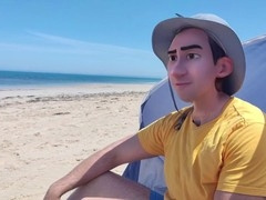 Watch Gay Step-dad Surf and Relax Without Clothes