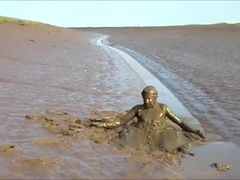 Naked mud wallow
