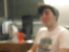 Handsome gays kiss each other