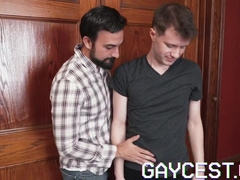 Dilf Fucks His Jockstrap-wearing Step son Bareback