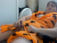 Bulky Chub Caveman Shows Off His Fat Cock