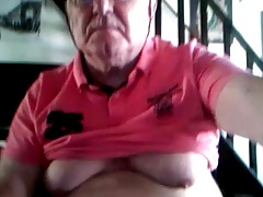 grandpa stroke on webcam