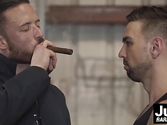 Jordan Levine barebacking deeply at Lucky Daniels ass