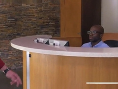 Handsome stud bouncing on fat piston for a raise