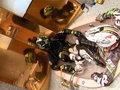 Gearbikers in gay boots get down in motocross