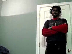 dark-hued dude has no problem being milked off and inhaled dry