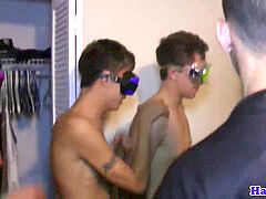 Pledging college girl doggystyled in spycam hazing