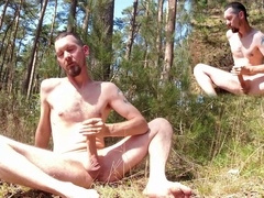 Big cock, gay woods, gay outside