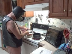 Pup Cooks Naked