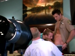 Trystan Bull And Cody Allen In On The Set