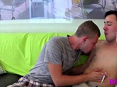 gays drill while smokin' a cig