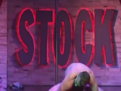 fitness model alfie cinematic striper in bar gay