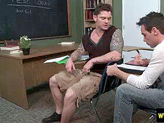 Big Dicks At School . Cock rubdown in queer pornography video