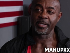 BBC daddy Aaron Trainer rails Andy Adlers tight ass raw and hard