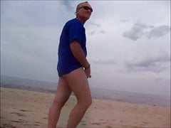 Nude Beach Masturbation and Cum Shot
