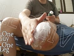 Fisheye Lotion 1leg.live come be my fan LBK Amputee Bear