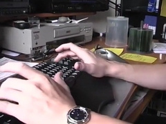 Well Hung Nerd Kyle Pumps His Hot Load All Over His Own Cock