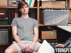 Straight teen apprehended and fucked by Officers bare cock