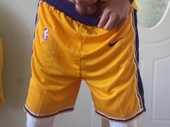 Onanism showcase by basketball dude