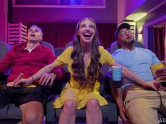 Movie night turns into bisexual 3some - Spencer Bradley, Dillon Diaz, Tony Sting