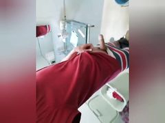 Jerking, stripping in underwear, ass fingerings and cumshot
