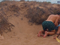 STAXUS :: Beach Stud Plowers :: Surfer pals, can't contain their passion on the beach