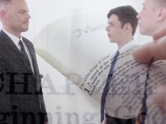 Mormon Boy Gets Pounded By Bishop Roderick While Drilling His Buddy With Aaron Allen