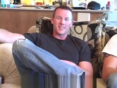 Straight guys circle jerk