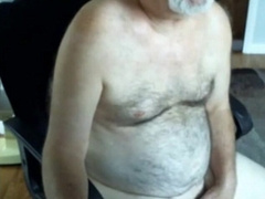 handsome hairy dad jerking off 7