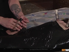 BOYNAPPED - Lad Danny Bianchi receives hand job and blows a load all over