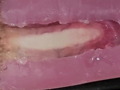 The stud pummels the masturbator stiff and witnesses the love jam shoot inwards