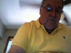 Grandpa Stroking on Webcam