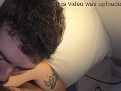 Deepthroating a married gay-for-pay cub's dinky